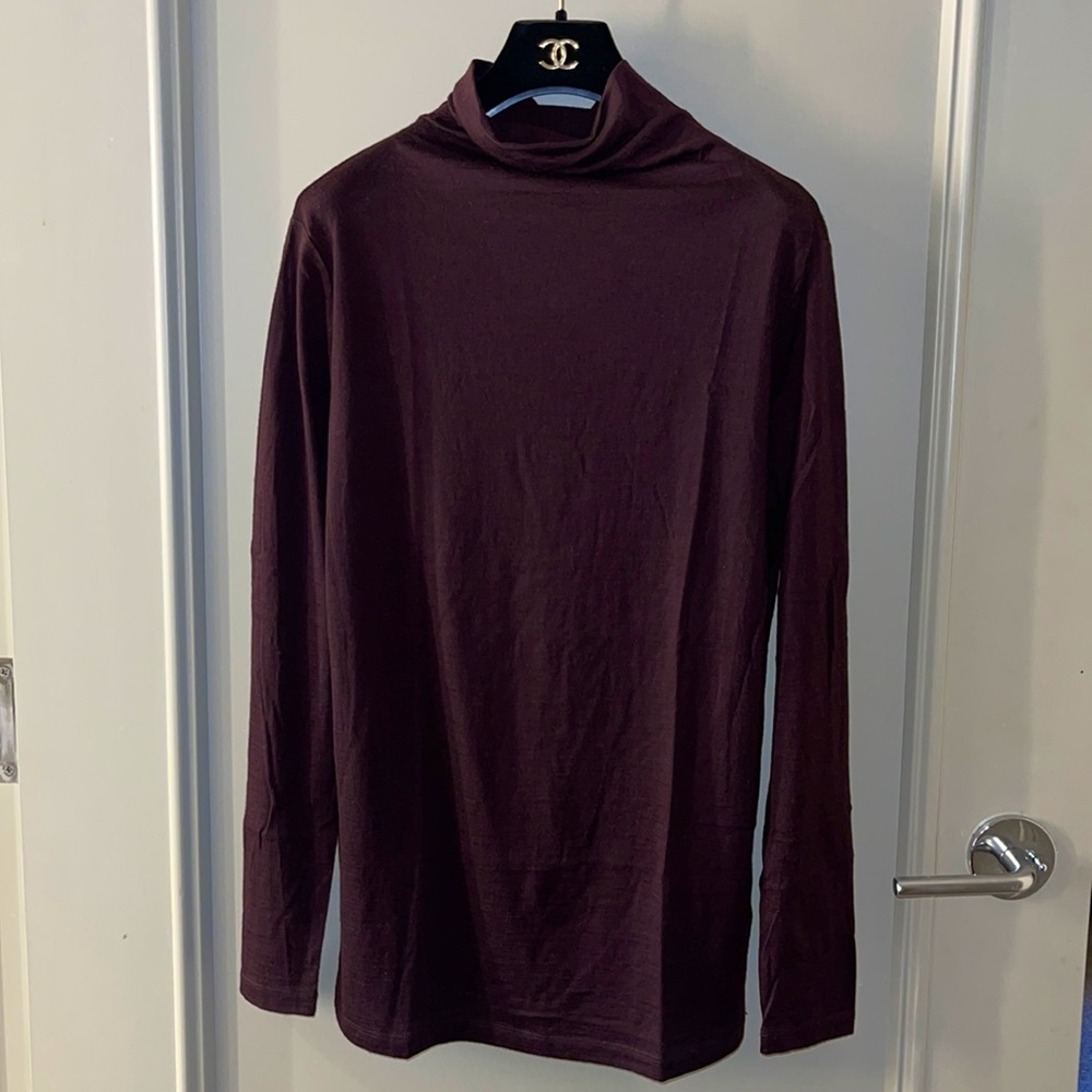 Cos 100% wool fine Bordeaux top